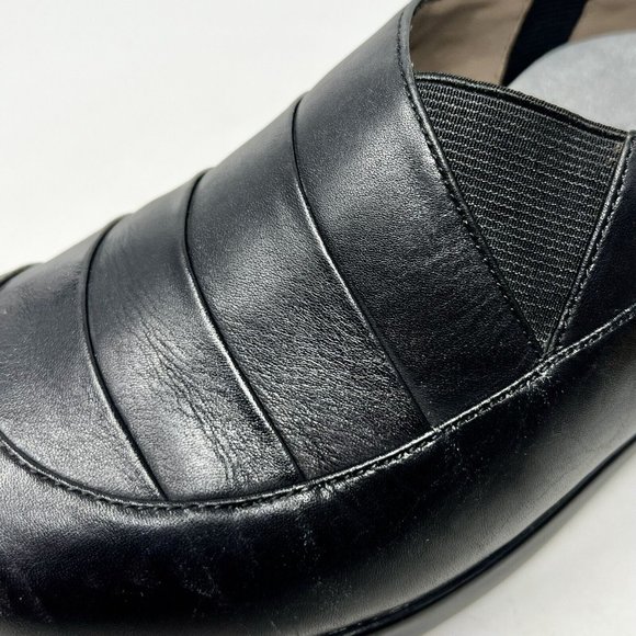 Abeo Womens 6565 Black Pleated Top Slip On Comfort Shoes 3D Insert Size 9 VGC - Picture 6 of 11